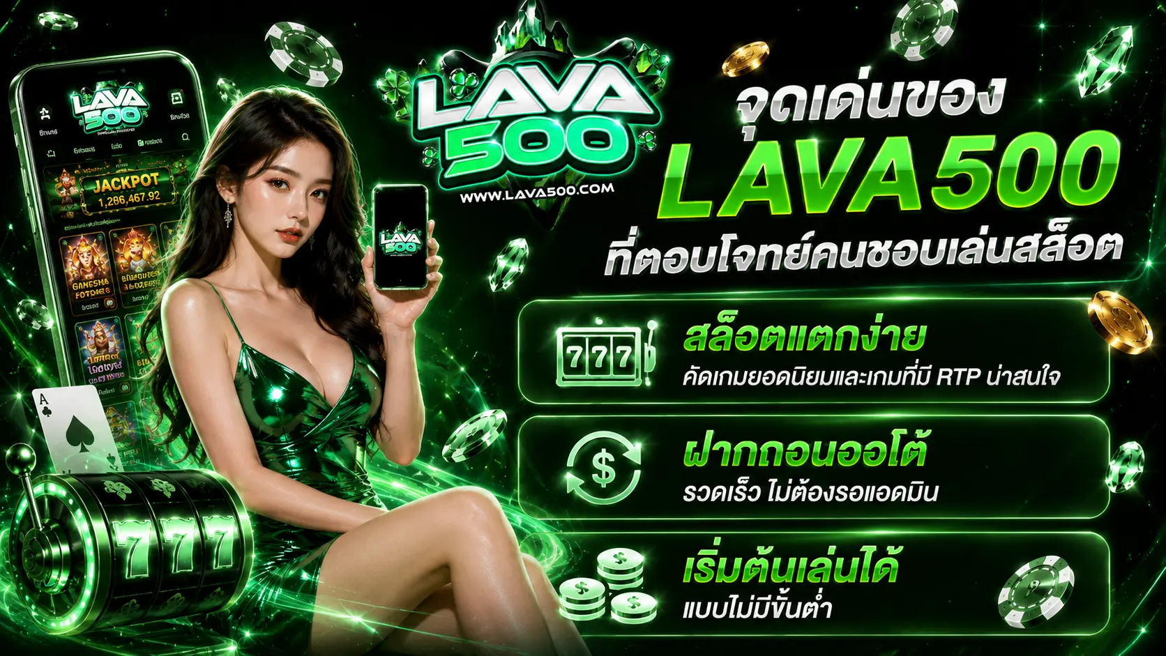 จุดเด่นของ LAVA500 ที่ตอบโจทย์คนชอบเล่นสล็อต